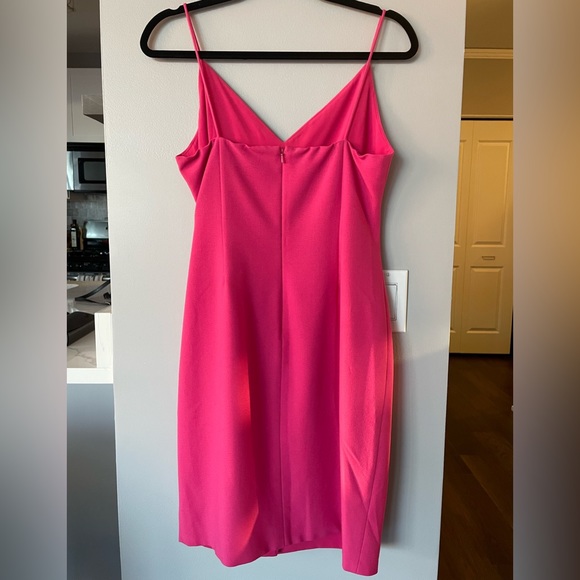 Black Halo Hot Pink Cocktail Dress, Revolve Wedding Guest Dress - Picture 2 of 7